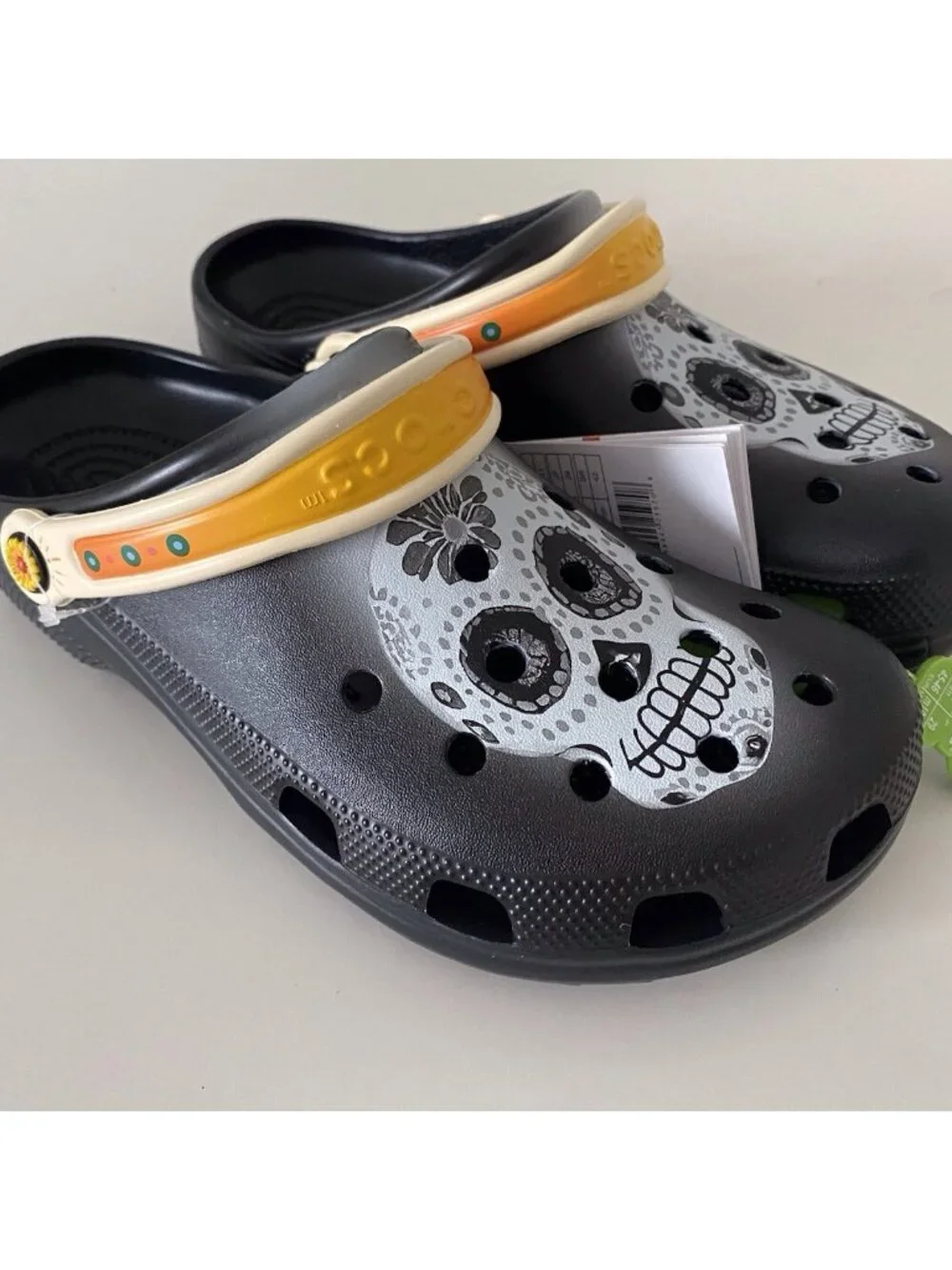 Crocs Day Of The Dead Classic‎ Clogs Skull 212109-0C4 Dia De Muertos Men’s Sz 11